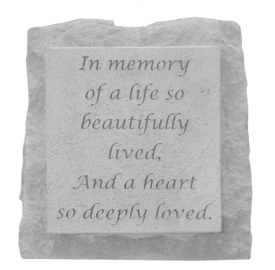 In Memory Votive Stone